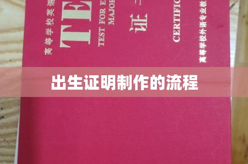 普定出生证明制作的流程