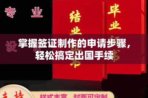 普定掌握签证制作的申请步骤，轻松搞定出国手续