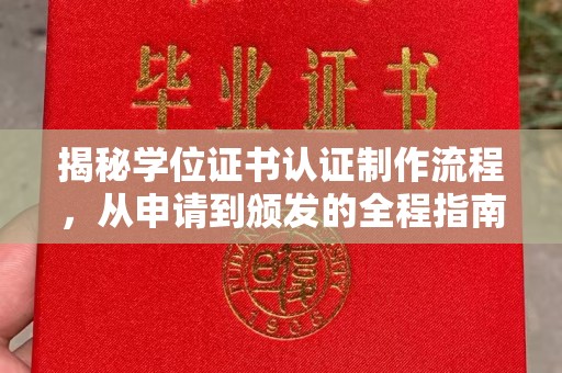 普定揭秘学位证书认证制作流程，从申请到颁发的全程指南