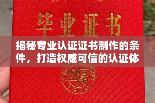 普定揭秘专业认证证书制作的条件，打造权威可信的认证体系