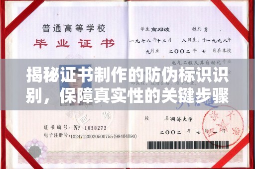 普定揭秘证书制作的防伪标识识别，保障真实性的关键步骤