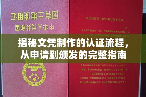 普定揭秘文凭制作的认证流程，从申请到颁发的完整指南