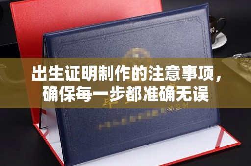 普定出生证明制作的注意事项，确保每一步都准确无误
