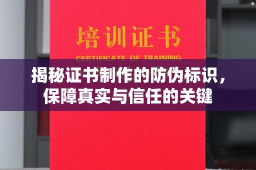 普定揭秘证书制作的防伪标识，保障真实与信任的关键