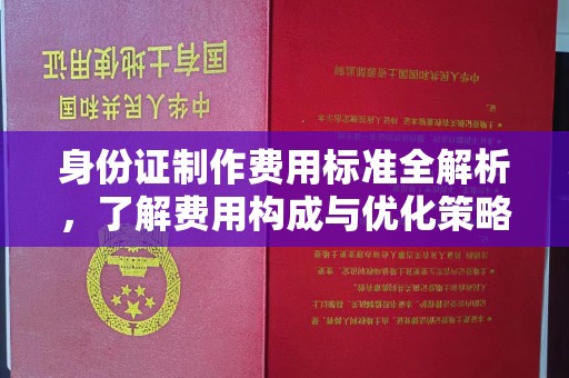 普定身份证制作费用标准全解析，了解费用构成与优化策略