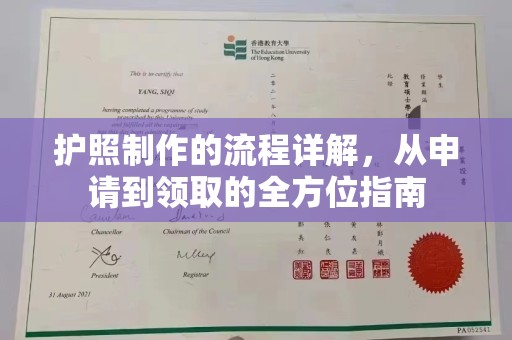 普定护照制作的流程详解，从申请到领取的全方位指南