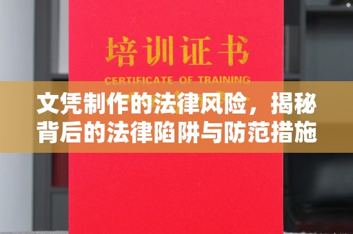 普定文凭制作的法律风险，揭秘背后的法律陷阱与防范措施